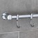 Wall hook on the bar, moving, accoona a163-5, 5 pcs, color chrome