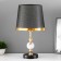 Lyanelia table lamp E27 40W black and gold 25x24x41 cm Risalux
