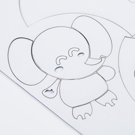 Interior stickers "elephant", children's, decor on the wall, panel 61 x 80 cm-6