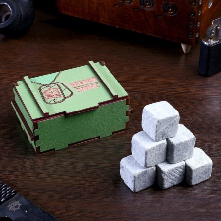 Wisks "Battle stock. 100 %", in the box, natural steat, 6 pcs