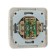 Orena Luazon Lighting "Orion" television socket, hidden, silver