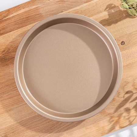 Baking shape of the share "Circle. Gold ", d = 20 cm, anti -stick coating, brown color-1