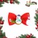 New Year's gum "Snowman", red