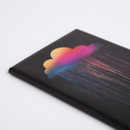 Cover for passport, black color-3