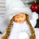 Interior doll "Angel-girl in a white fur coat, cap and scarf" 47 cm
