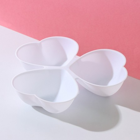 Menzhitsa Dolyana "Hearts", 3 sections, 23 × 21.5 cm, color mix-3