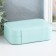 Casket to the leatherette for jewelry "Matte surface" turquoise 16x11x5 cm