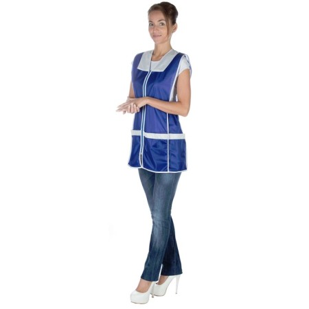 Apron Sarafan on the zipper nylon, p. 54, height 158-164 cm, color Vasilek-2