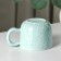 Ceramic mug “Smiling Cat”, 450 ml, blue color