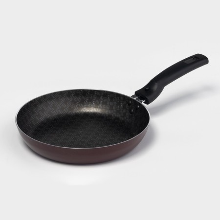 Alpha pan, d = 20 cm, removable handle, glass cover, anti -stick coating, burgundy color-2
