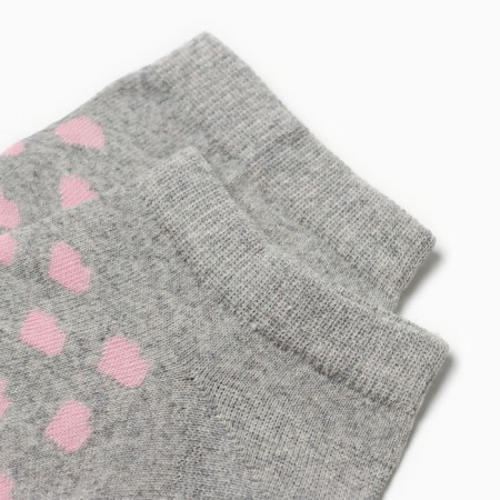 Women's socks "hearts, gray color, rr 23-25-1
