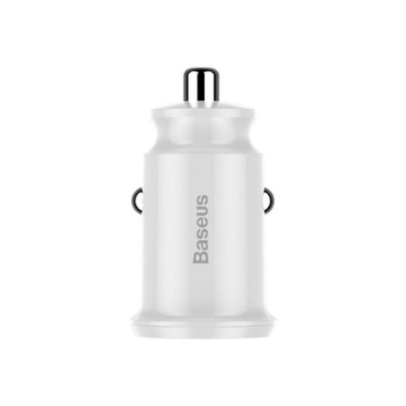 Car charger Baseus, 2USB, 3.1 A, white-2