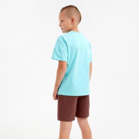 T -shirt Children's Minaku: Basic Line Kids Blue Color, Height 98-5