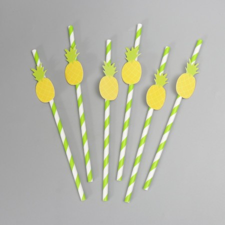 Pineapple cocktail tubes, 6 pieces in a set