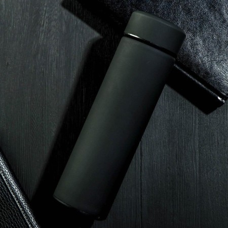 Black thermos, 500 ml, retains heat 12-14 hours-2