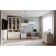 Hinged cabinet Aurelio 4, 800 × 355 × 362 mm, white color / Blackwood satin