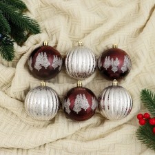 Set of balls plastic D-8 cm, 6 pcs 