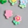 Decor for creativity plastic "Field flowers" set 10 pcs mix
