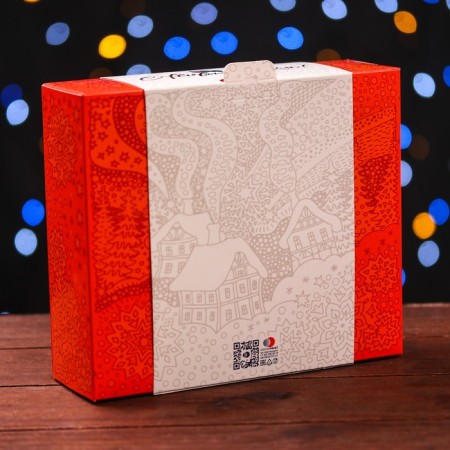 Gift box "Gift with a shell of three bears", 18.5 x 16 x 5.8 cm-1