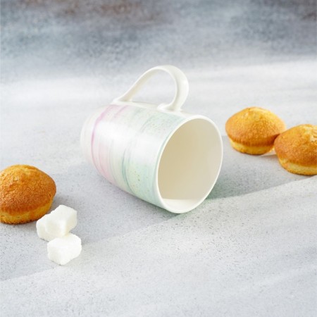 Ebru porcelain mug, 350 ml-4