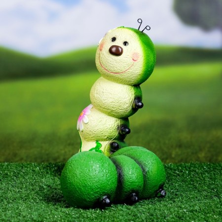 Garden Figure "Caterpillar-Beauty" 14x19x22cm-3
