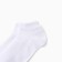 Women's socks shortened, white color, size 25