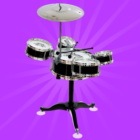 Drum installation "Hard-Rock", 5 drums, 1 plate, color mix-9