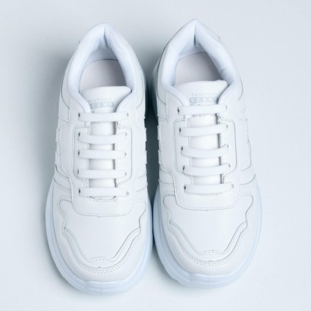 Silicone laces, white color, set 6 pcs + translated tattoo-4