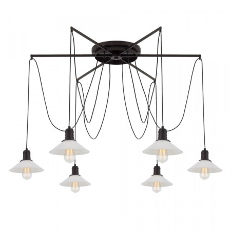 Suspended Citilux “Edison” CL451262, 120x120x235 cm, 6x75W, e27, black color-12