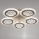 Causteen from PDU 1968/5 LED 170W 3000-6000K Dimmer white 58x58x6 cm Bayerlux