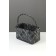 Wicker basket 27 x 14 x 13 cm, mouth pen h = 13 cm, gray, handle