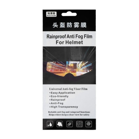 Protective film from fogging, 23.5 × 7 cm, on a motorcycle visor-2