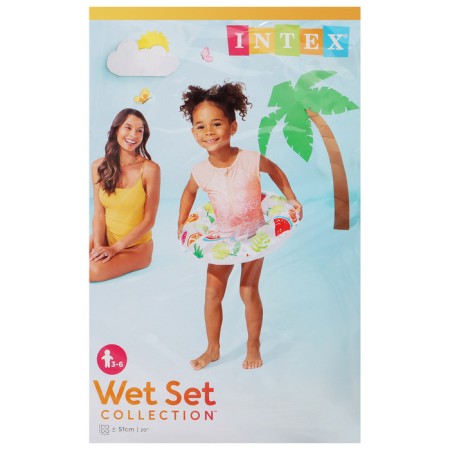 Circle for swimming "Bright", D = 51 cm, from 3-6 years, color mix, 59230np intex-9