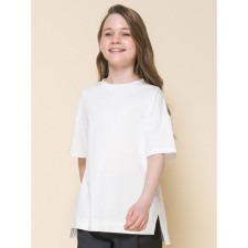 T -shirt for girls, height 122 cm, white color