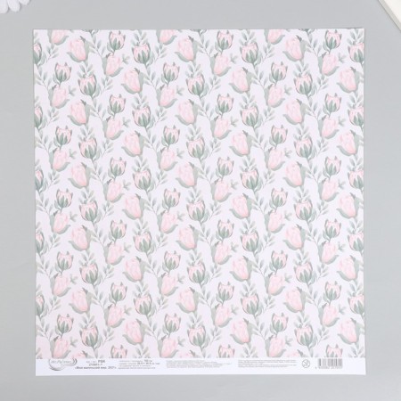 Scrapbooking paper "My Little World" 30x30 cm, 190 g/sq.m No. 1-2
