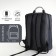 City backpack on a zipper, 2 pockets, with USB, blue color