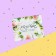 Postcard-Complement "Happiness is waiting for you!" flowers, white background, 8 x 6 cm