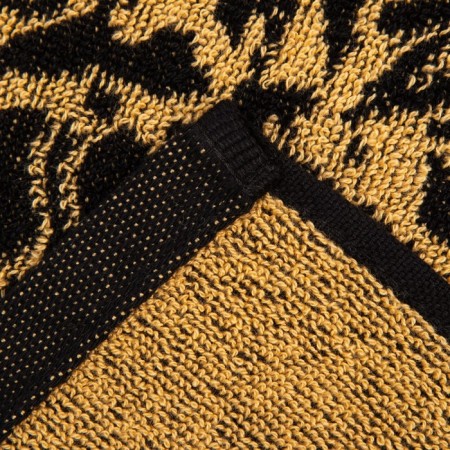 The towel Named Tensor Ethel "Denis" is black, 50x90cm, 100% cotton, 420g/m2-3
