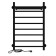 The electric heated towelputant "Sanprise" Aurora P8, 500x800 mm, right, black