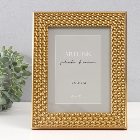 Photo frame Plastic "Grace" 15x20 cm, gold (plastic screen)