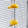 Drill for a cage, 400 ml, 9 x 6 x 20 cm, yellow