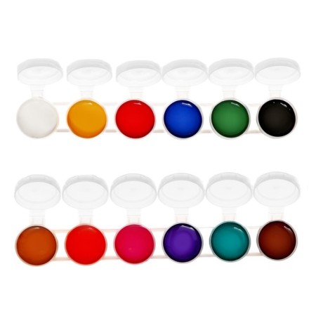 Gouache 12 colors x 15 ml Erichkrause, matte -colored Extra saturated colors, economical packaging-7