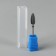 Ceramic milling cutter for “corn manicure”, average cut, 6 × 15 mm, in a plastic case, black color is black
