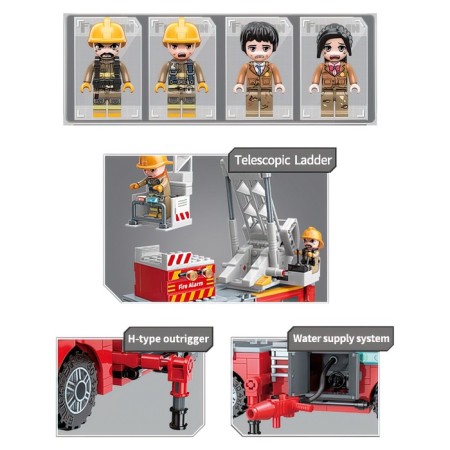 Designer Fire Brothers "Fire in a high -rise building", 686 parts-3