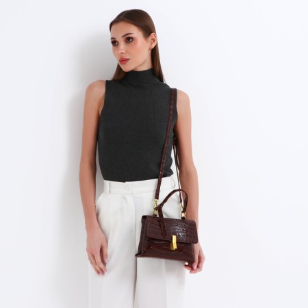 Bag-mixer on the valve, long belt, brown color-6