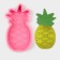 Mold "Pineapple", silicone, 15.5 × 8 × 2 cm, pink color