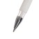 Gel pen, 0.5 mm, white, transparent case with a rubber holder