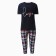 Homemade set (T-shirt/Bridges), dark blue color, size 44