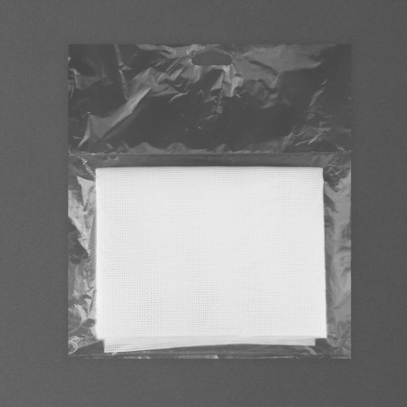 Embroidery canvas, No. 14, 50 × 50 cm, white color-1