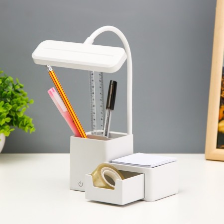 Extra table lamp LED 3W USB AKB White 16x11x30 cm Risalux-5